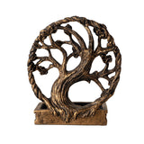 6.5" Polyresin Backflow Incense Burner - Celtic Tree - Magick Magick.com