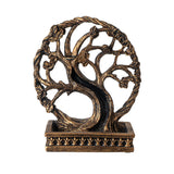 6.5" Polyresin Backflow Incense Burner - Celtic Tree - Magick Magick.com