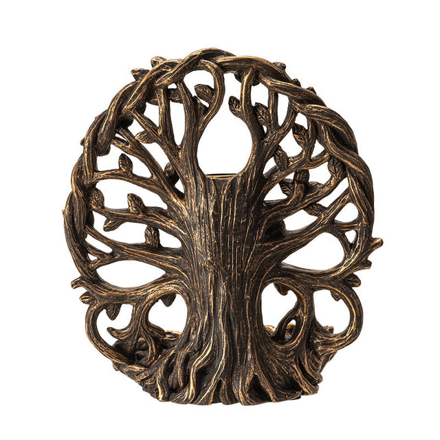 6.5" Tree of Life Greenman Backflow Incense Burner - Magick Magick.com