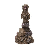 6.6" Mermaid on a Rock Statue - Magick Magick.com