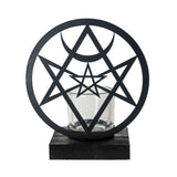 6.75" Unicursal Hex Tealight Candle Holder - Magick Magick.com