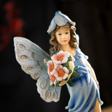 6.8" Fairyland Fairy with Flowers Statue - Magick Magick.com