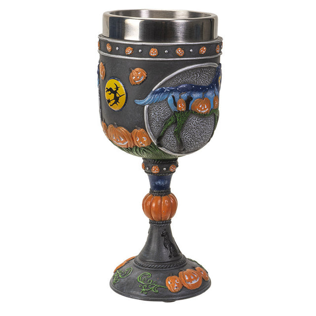 7" Chalice / Goblet - Pumpkin Patch Horse - Magick Magick.com