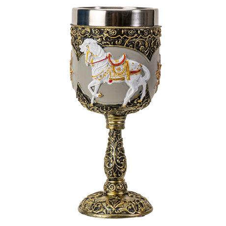7" Chalice / Goblet - Royal Holiday Horse - Magick Magick.com
