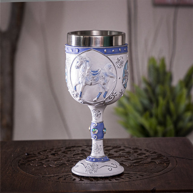 7" Chalice / Goblet - Snow Crystal - Magick Magick.com