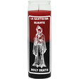 7 Day Glass Candle 2 Color Holy Death - Red / Black - Magick Magick.com