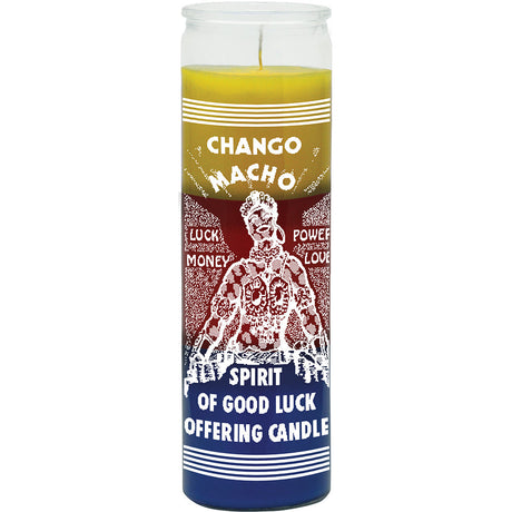 7 Day Glass Candle 3 Colors Spirit Of Luck - Yellow / Red / Blue - Magick Magick.com