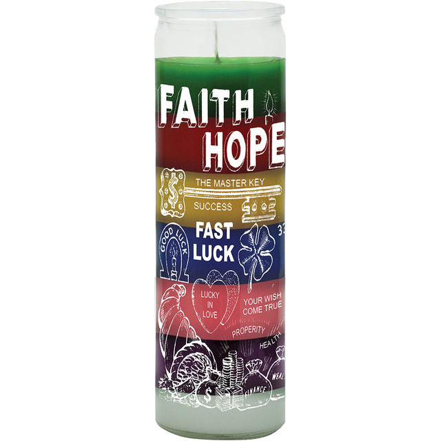 7 Day Glass Candle 7 Color - Faith & Hope - Magick Magick.com