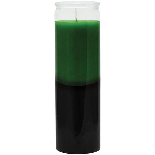 7 Day Glass Candle - Green / Black - Magick Magick.com