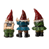 7" Gnome Statue - Evil Gnome (Set of 3) - Magick Magick.com