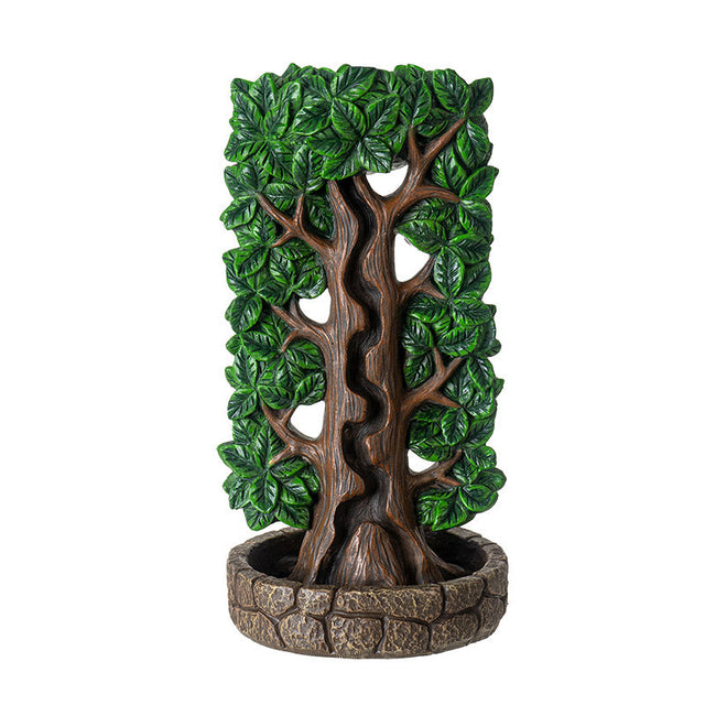 7" Polyresin Backflow Incense Burner - Tree of Life - Magick Magick.com