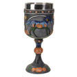 7" Resin & Stainless Steel Chalice / Goblet - Pumpkin Patch Horse - Magick Magick.com