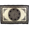 72" x 108" Ancient Celtic Knot Black on White Tapestry - Magick Magick.com