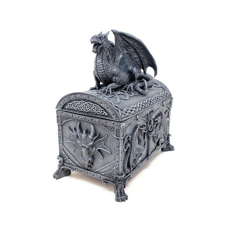 7.25" Celtic Dragon Chest Display Box - Magick Magick.com