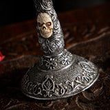 7.25" Resin & Stainless Steel Chalice / Goblet - Skeleton Couple - Magick Magick.com