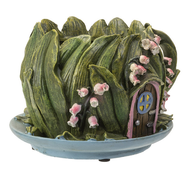 7.5" Floral Fairy House Teacup Planter - Magick Magick.com