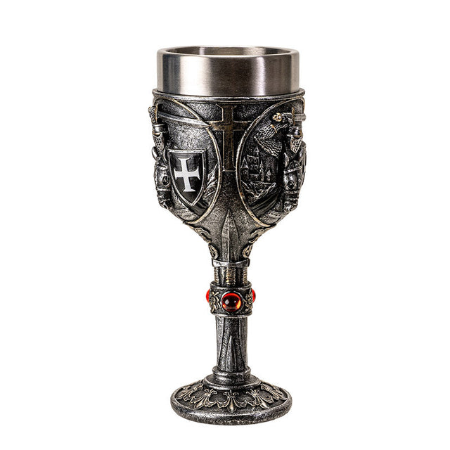 7.6" Chalice / Goblet - Hospitaller Knight - Magick Magick.com