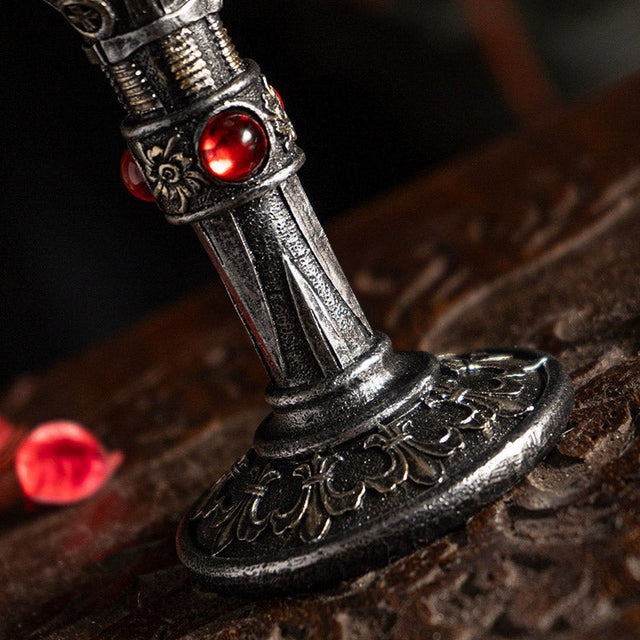 7.6" Resin & Stainless Steel Chalice / Goblet - Hospitaller Knight - Magick Magick.com