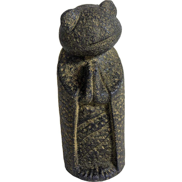 7.75" Volcanic Stone Statue - Jizo Frog - Magick Magick.com