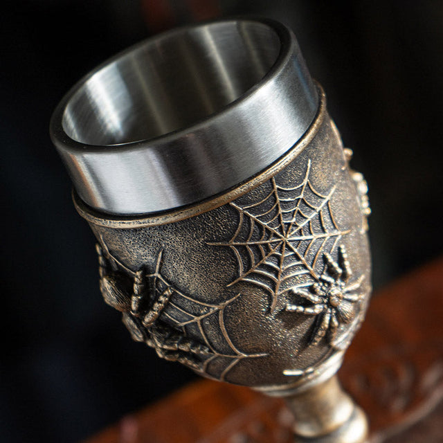 7.8" Chalice / Goblet - Spider - Magick Magick.com