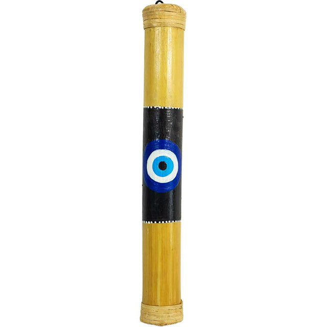 8" Bamboo Painted Rainstick - Evil Eye - Magick Magick.com