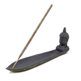 8" Buddha Head Ceramic Incense Stick Burner - Magick Magick.com