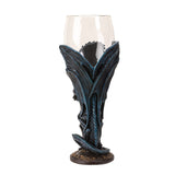 8" Glass Chalice / Goblet - Dragon Blade - Magick Magick.com