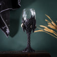 8" Glass Chalice / Goblet - Raven - Magick Magick.com