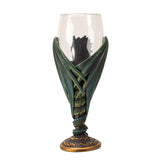 8" Glass & Resin Chalice / Goblet - Dragon Blade - Magick Magick.com