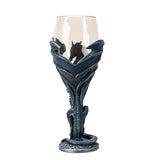 8" Glass & Resin Chalice / Goblet - Dragon Blade - Magick Magick.com