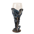 8" Glass & Resin Chalice / Goblet - Dragon Blade - Magick Magick.com