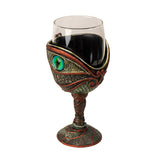 8" Glass & Resin Chalice / Goblet - Dragon Eye - Magick Magick.com