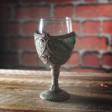 8" Glass & Resin Chalice / Goblet - Dragon Eye - Magick Magick.com