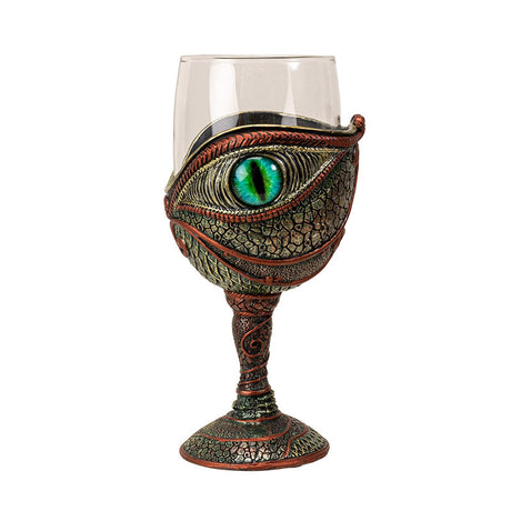 8" Glass & Resin Chalice / Goblet - Dragon Eye - Magick Magick.com