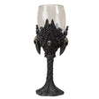 8" Glass & Resin Chalice / Goblet - Raven - Magick Magick.com