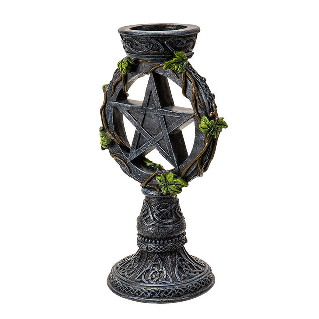 8" Pentagram Candle Holder - Magick Magick.com