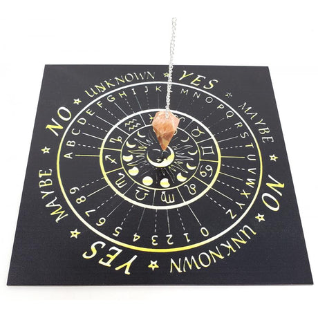 8" Zodiac Sign Pendulum / Altar Board - Magick Magick.com