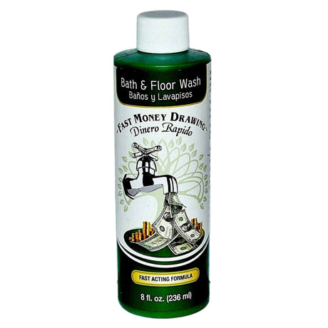 8 oz Aura Bath & Floor Wash - Fast Money Drawing (Dinero Rapido) - Magick Magick.com