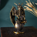 8.25" Baphomet Skeleton Statue - Magick Magick.com