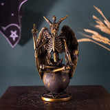 8.25" Baphomet Skeleton Statue - Magick Magick.com