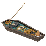 8.5" Gothic Coffin Cone / Stick Incense Burner Holder - Magick Magick.com