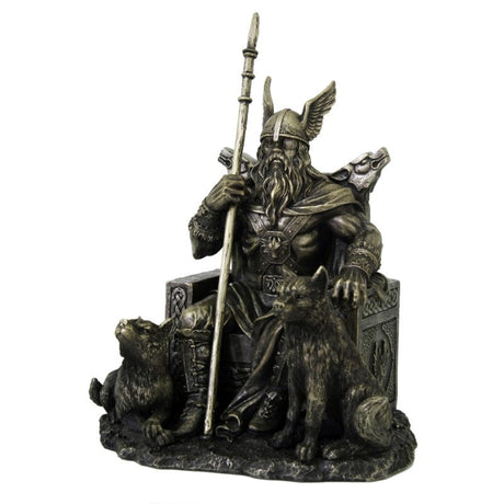 8.5" Odin Seated Statue - Magick Magick.com