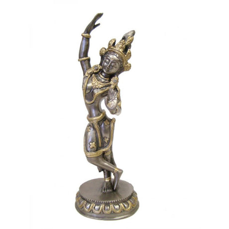 9" Goddess Tara Dancing Solid Brass Statue - Magick Magick.com