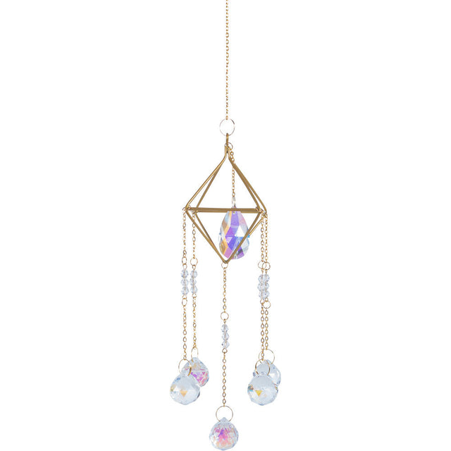 9" Hanging AB Crystal Prism Suncatcher - Crystal Spheres AB - Magick Magick.com