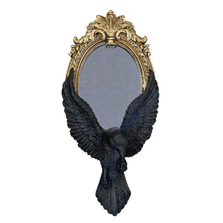 9" Raven's Gaze Hand Mirror - Magick Magick.com