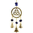 9" Triquetra Brass Wind Chime - Magick Magick.com