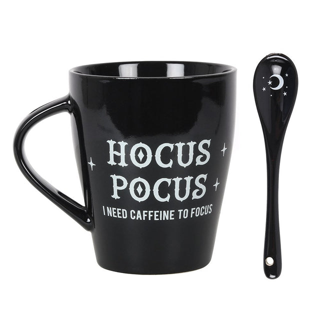 9 oz Ceramic Mug and Spoon Set - Hocus Pocus - Magick Magick.com