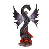 9.25" Dark Fairy with Dragon Statue - Magick Magick.com