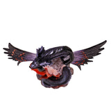 9.25" Dark Fairy with Dragon Statue - Magick Magick.com