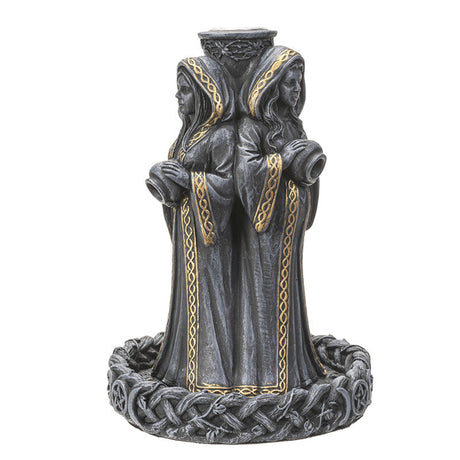 9.25" Mother, Maiden, Crone Backflow Incense Burner - Magick Magick.com
